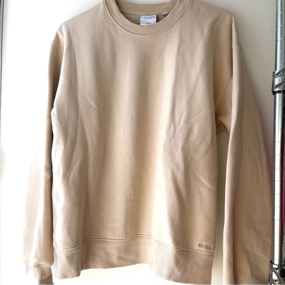 Aritzia Sweatfleece Cozy Fleece Perfect Crew Sweatshirt Size M